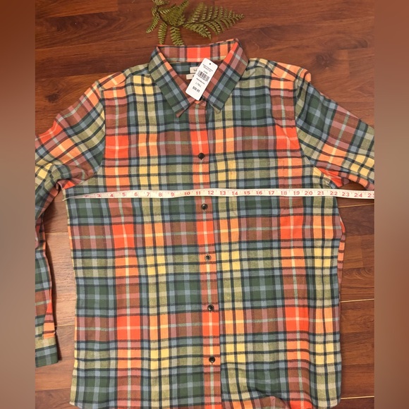 L.L. Bean NWT Soft Buchanan Cotton Flannel Shirt Warm Relaxed Fit Large Tall - Picture 3 of 6